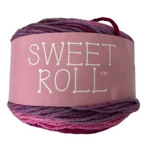 Premier Yarns Sweet Roll Raspberry Swirl 5 oz 245 Yards Acrylic